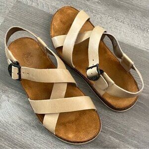 Chaco Wayfarer Sandals Leather Suede Beige Tan Brown Comfort Outdoor 6 / 37